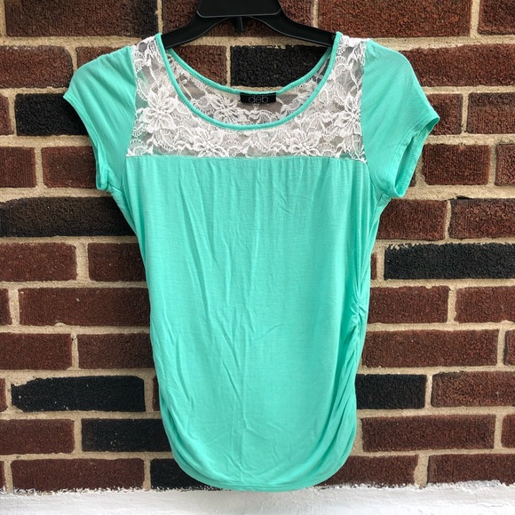 Mint Lace Blouse - Picture 1 of 3